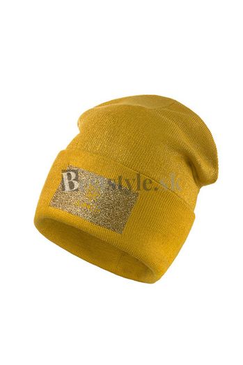 Žlto-zlatá čiapka woolk